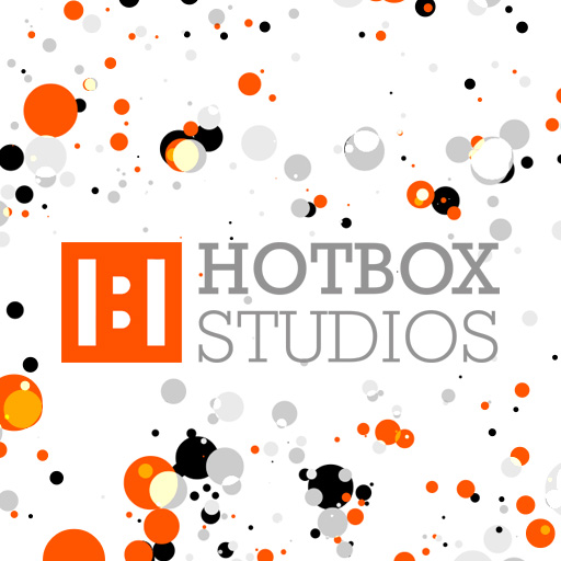 Hotbox Studios logo with bubbles