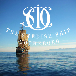 The Swedish Sailing Ship Gotheborg at sea and SOIC logo