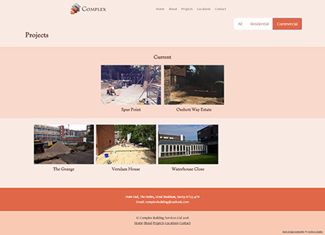 Complex Building Services Web Design - Screen Print 005 - Projects Commercial 470x340Px72Dpi