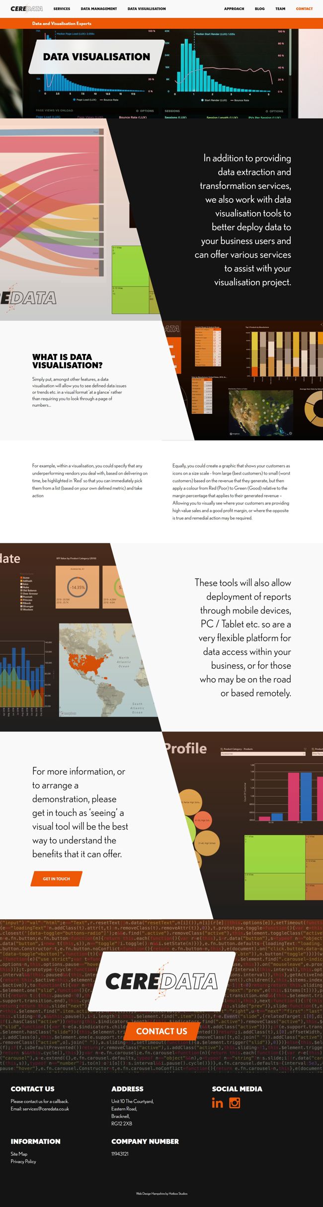 Ceredata Wordpress Web Design SP004 Data Visualisation