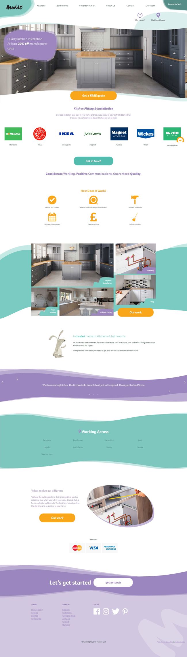 Meddo Wordpress Web Design SP002 Kitchen Fitting Installation