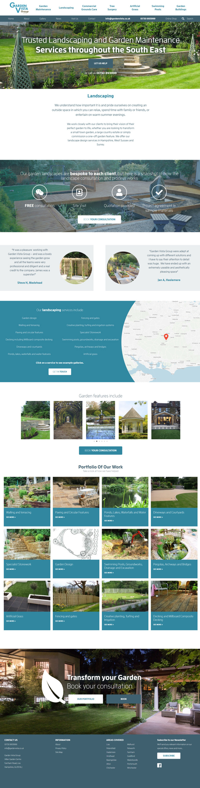 Garden Vista Group Website Design and WordPress Development SP003 Landscaping
