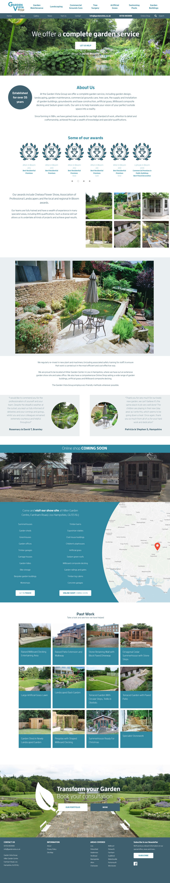 Garden Vista Group Website Design and WordPress Development SP008 About Us