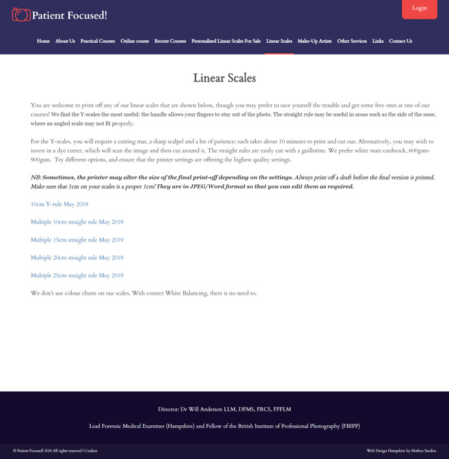 Patient Focused Website Design and WordPress Web Development SP007 Linear Scales 2