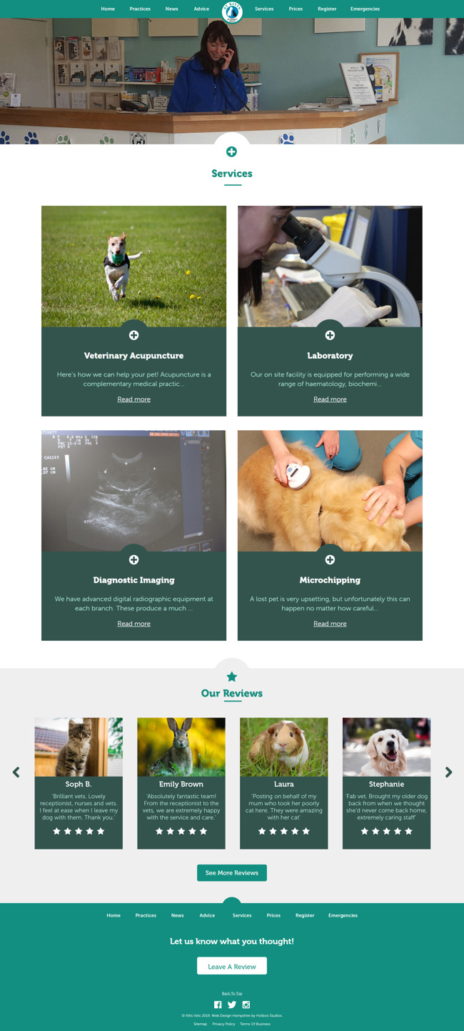 St Kitts Vet Website Design and WordPress Web Development SP012 Services