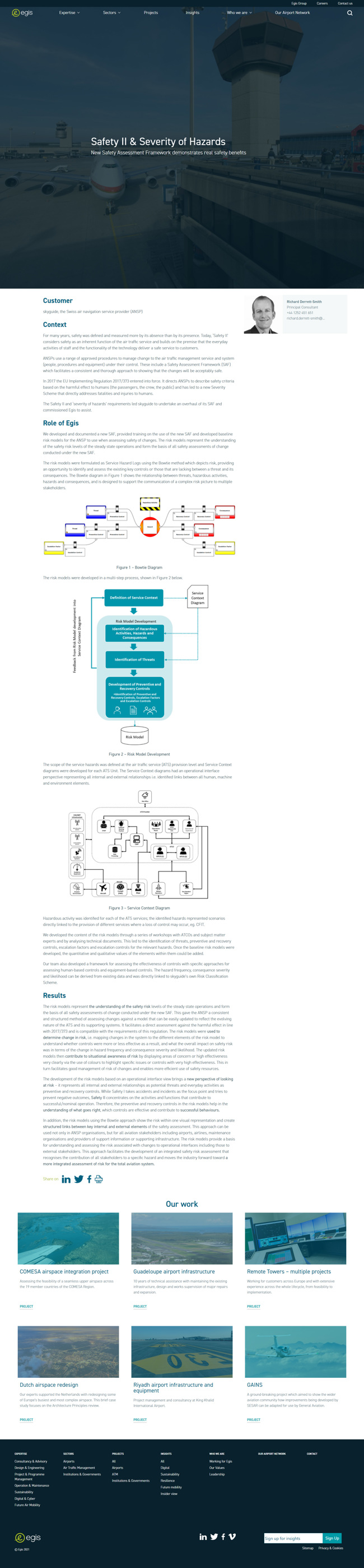 Egis Aviation Website Design and WordPress Web Development SP007 Projects Safety Ii Severity Of Hazards